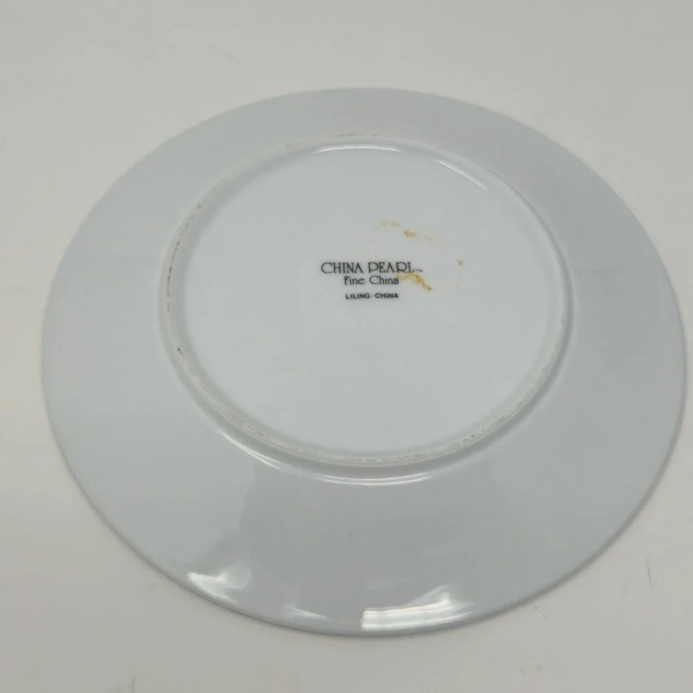 Vintage China Pearl Fine China Floral Saucers Lot – Liling China 2 6 1/4 1 7.5